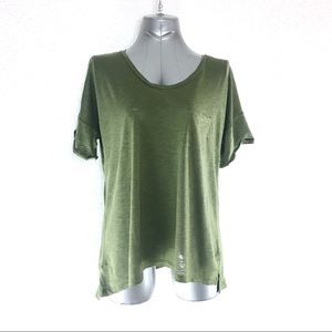 Ann Taylor Loft Olive Green Blouse Women’s Large